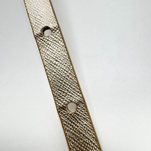 Calvin Klein Gold Tone Buckle For Women 37" - 41" Woven Textured Leather - Picture 6 of 6